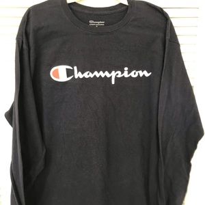 Mens Champion Long Sleeve Shirt Size XL